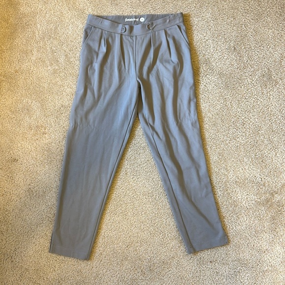 Betabrand Pants Womens Medium Gray Joggers Dress Business Casual - Picture 1 of 5